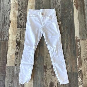 Girls white pants size 10